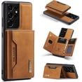 thumbnail image 1 of Magnetic Detachable Wallet Case Compatible With Samsung Galaxy S23 Ultra, Pu Leather Cover With Card Holder, 1 of 5