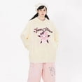 thumbnail image 4 of Sanrio-suéter con capucha de Hello Kitty para mujer, suéter con figura de Anime KT Cat, Top de felpa, abrigo de algodón holgada con estampado a la moda para invierno 2023, 4 of 4