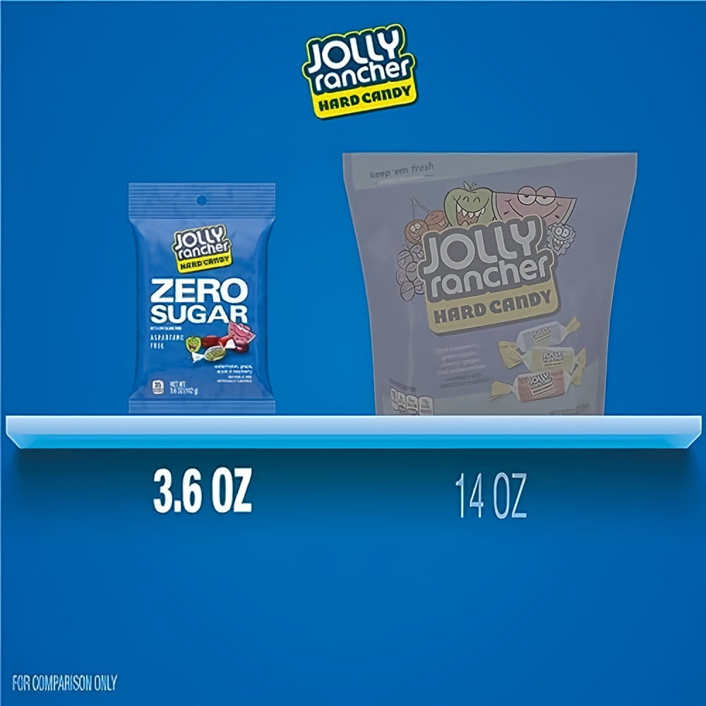 JOLLY RANCHER Sugar Free Hard Candy in Assorted Fruit Flavors 3.6oz (Pack of 5)