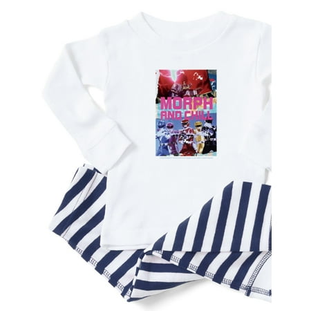 

CafePress - Power Rangers Morph And Chill - Toddler Long Sleeve Pajama set