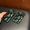 thumbnail image 5 of Allytechgroup Compatible with iPhone 14 Pro Wavy Phone Case, Cute Coquette 3D Wave Bubble Pattern and Stylish Wavy Border Protection Shockproof Phone Case for Women Girls, Green, 5 of 8