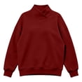 thumbnail image 6 of Horkkom Mock Neck Sweatshirt Solid Color Casual Long Sleeve Tops Oversized Pullover Fall Sweatshirt XL, 6 of 6