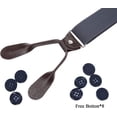 thumbnail image 4 of Bretelles Marron pour Hommes - Bretelles Élastiques Réglables en Forme de Y, 4 of 7