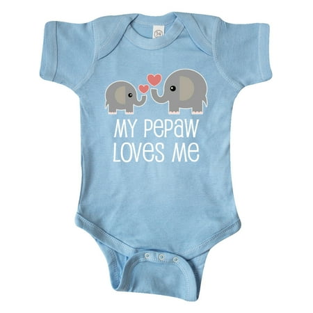 

Inktastic My Pepaw Grandpa Loves Me Gift Baby Boy or Baby Girl Bodysuit