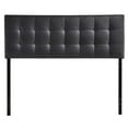 thumbnail image 3 of Hawthorne Collections Modern Faux Leather Queen Tufted Panel Headboard in Black, 3 of 6