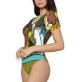 thumbnail image 2 of Gokiu Scooby-Doo Womens Bodysuits Short Sleeved Round Neck Bodysuits Fashion T-shirt, 2 of 7