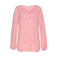 thumbnail image 4 of LASCANA Women's Boho Eyelet Blouse Shirt Eyelet Detail, 4 of 5