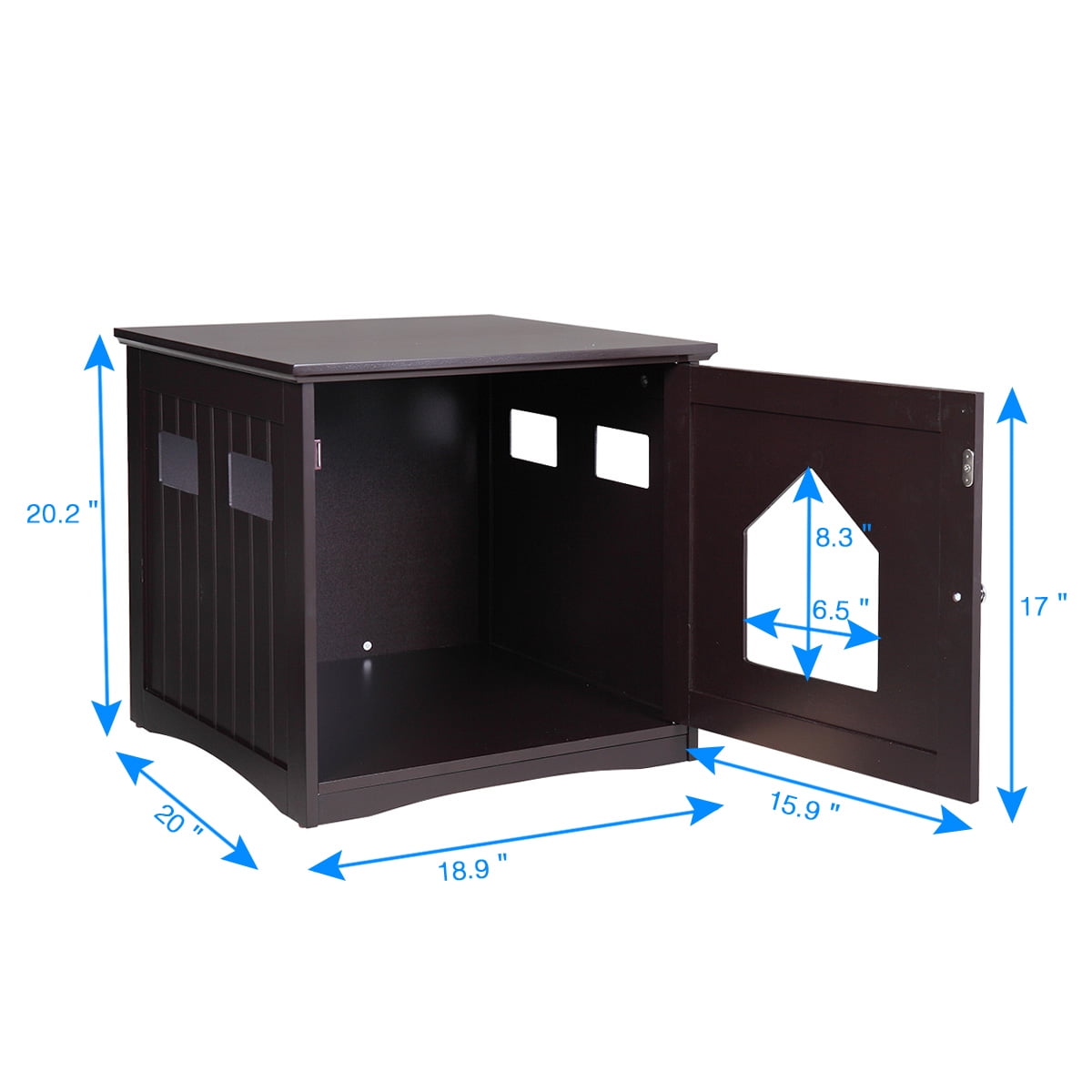Veryke Cat Houses, Cat Shelter, Pet House Ottoman, Multipurpose Cat or Small Dog Bed Cube Cat Furniture, Brown Veryke Cat Houses, Cat Shelter, Pet House Ottoman, Multipurpose Cat or Small Dog Bed Cube Cat Furniture, Brown