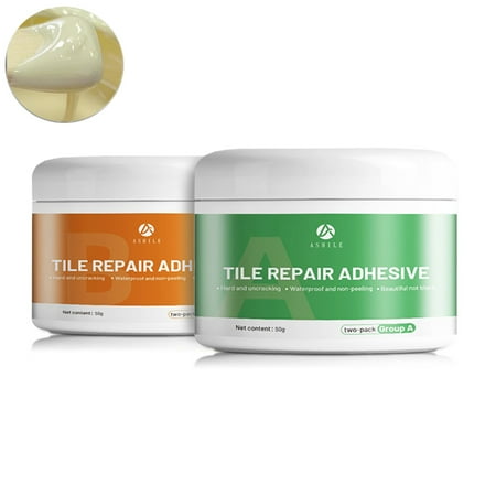 

Naittoop Clearance 2024! 50g+50g Ceramic Tile Repair Agent Ceramics Bathtub Wash Basin Toilet Repair Paste+Raspador