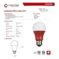 thumbnail image 3 of Foco Lampara Led A19 Luz Roja 7w Casa Hogar E27 3 Pz Yankon Yankon YKA19C7, 3 of 3