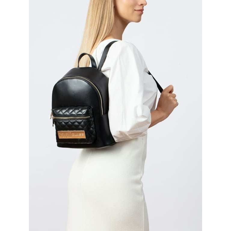 Cavalli Class SALERNO Black Small Fashion Backpack for womens