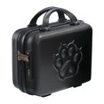 thumbnail image 2 of Small Suitcase Case with Handle Cartoon Upright Luggage Set 14 inch Luggage Case for Laptops Toiletries Documents Travel Shoes Black, 2 of 8