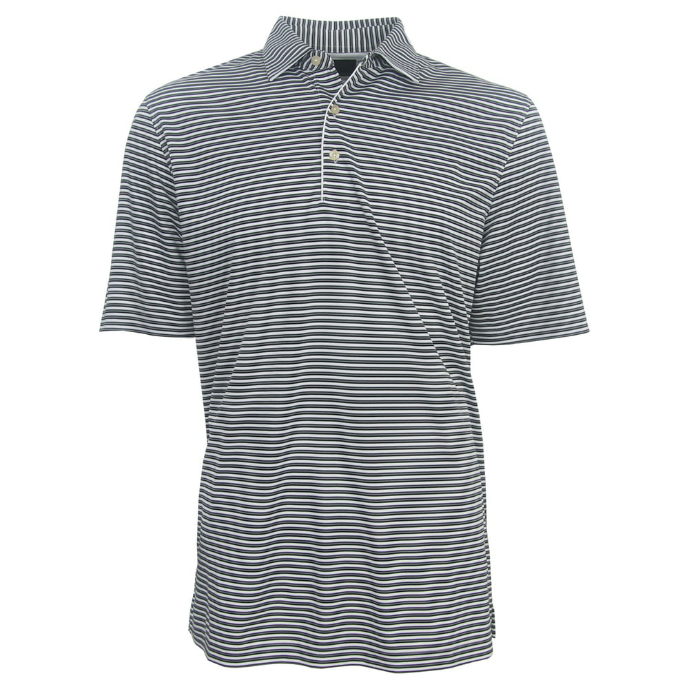 Greg Norman Men's Tech Performance Striped Polo Golf Shirt, Brand New ...