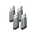 thumbnail image 1 of Adaptadores OTG Vention USB Tipo C a USB 3.0 Hembra 5Gbps Alta Velocidad de Aluminio KIT de 4 Piezas compatible con MacBook, iPad, PC y Celulares, 1 of 5