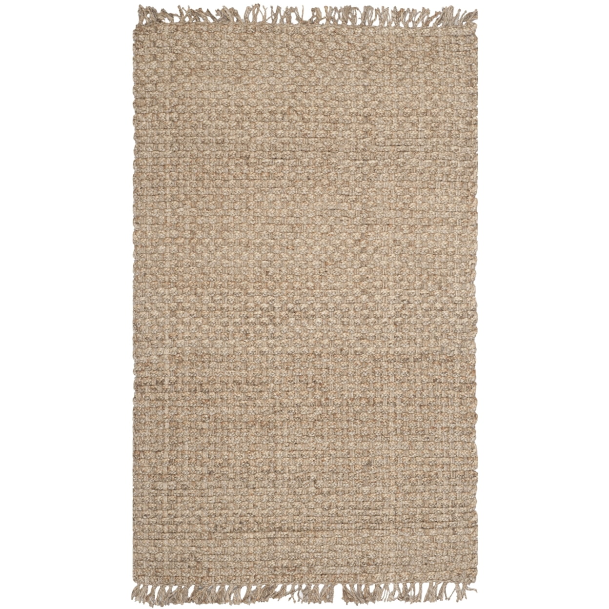 SAFAVIEH Natural Fiber Eason Braided Jute Area Rug, Natural, 5' x 8'