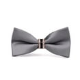 thumbnail image 2 of Skymirror Men Bow Tie Formal Business Style Rhinestone Decor Exquisite Satin Bright Color Smooth Solid Color Party Banquet Wedding Groom Bow Clothes Accessories, 2 of 8