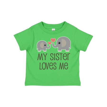 

Inktastic My Sister Loves Me Gift Toddler Boy or Toddler Girl T-Shirt