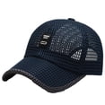 thumbnail image 2 of Summer Mesh Baseball Cap for Men Golf Running Hats Outdoor Sports Sun Hat with Adjustable Strap, 2 of 3