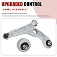 thumbnail image 4 of Hex Autoparts 8pcs Front Lower Control Arm w/ Sway Bar Tie Rod End Suspension Kit replacement for Chrysler 200 2015 2016 2017 except 17 inch (432mm) Wheels, 4 of 5