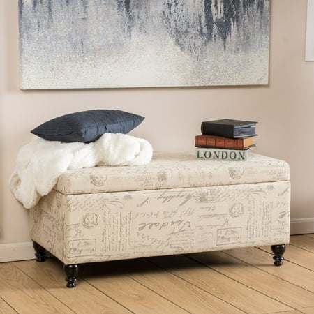 Noble House Phelan Modern Contemporary Storage Ottoman, French (Best Contemporary French Literature)