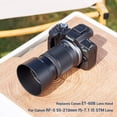 thumbnail image 2 of Parasol de objetivo JJC ET-60B para Canon RF-S 55-210 mm f/5-7.1 is STM, 2 of 8
