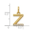 thumbnail image 4 of 14k Twisted .05 ct. Diamond Initial Z Charm, 4 of 4