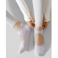 thumbnail image 4 of Yawlsow 4 Pairs Pilates Socks with Grips for Women, Non-Slip Yoga Socks for Barre, Ballet, Barefoot Workout, 4 of 6
