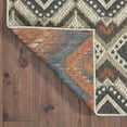 thumbnail image 5 of Avalon Home Lakeland Tribal Indoor/Outdoor Rug, 5'3" X 7'3", Grey/ Orange, 5 of 11