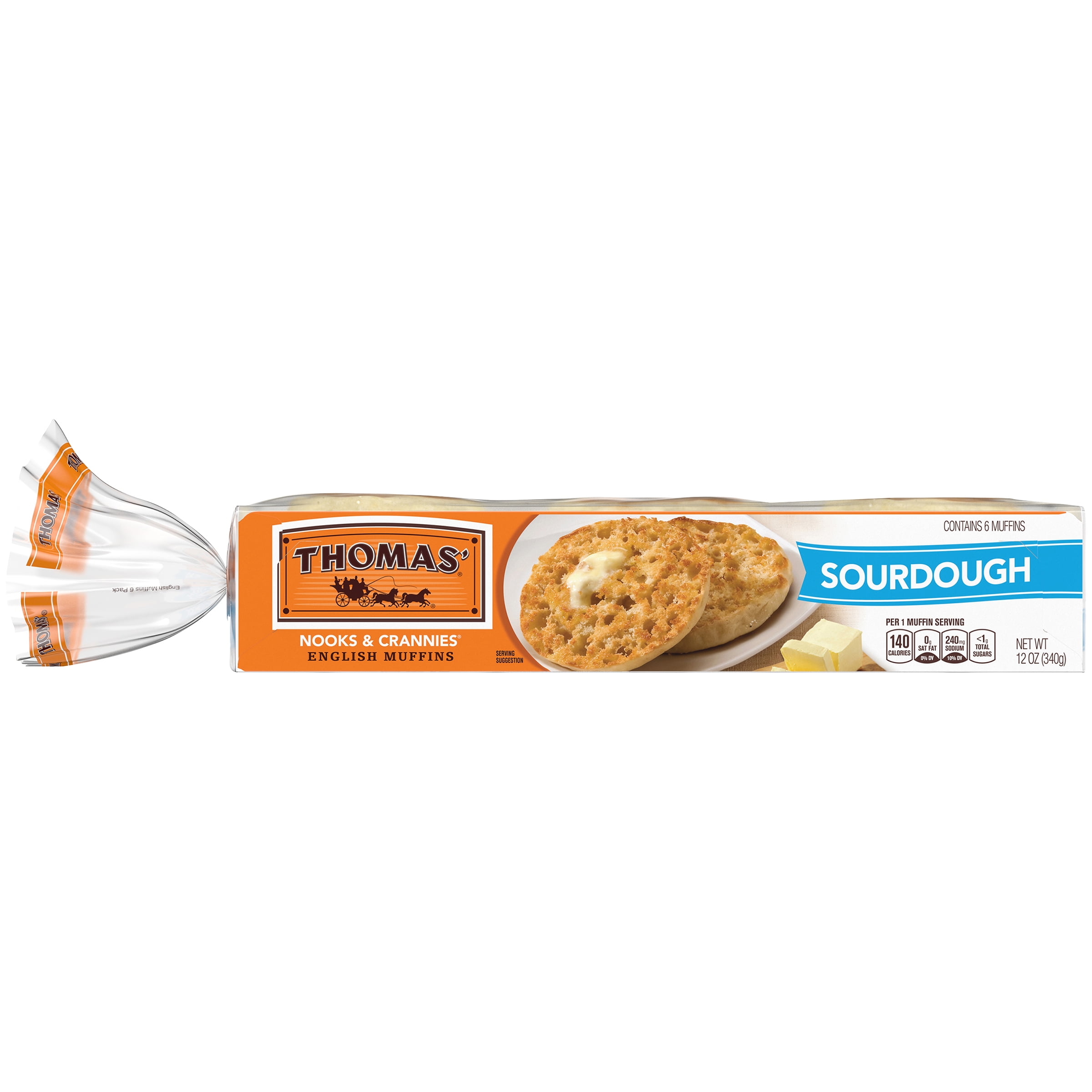 Thomas Sourdough English Muffin 6 Count 12 Oz Walmart Com Thomas Sourdough English Muffin 6 Count 12 Oz Walmart Com
