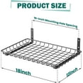 thumbnail image 2 of ZEN Garage Wall Shelves 12x18 Inch, Wall Mounted Storage Shelf, Metal Shelf Rack, Heavy-Duty Shelf Organizer 2 Pack, Black, 2 of 14