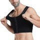 thumbnail image 2 of Men Compression Corset Body Shaper Tank Tops Vest Three-breasted Slimming Shapewear Undershirt, 2 of 4