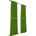 thumbnail image 2 of 2 Polyester Panel Curtain 60 Wide X 108 Length Backdrop Background 24 COLORS", (Color: Apple Green), 2 of 2
