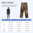thumbnail image 4 of Bixox Men's Oil Painting Chicken And Duck Patterned Pajama Pants with Pockets Lounge Clothes for Home, 4 of 5