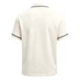 thumbnail image 5 of Men's 911 Memorial 25Th Anniversary Never Forget Patriot Day Polo Shirt Beige,XL, 5 of 5