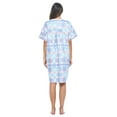 thumbnail image 4 of Casual Nights Women's Snap Front House Dress Short Sleeve Woven Duster Housecoat Lounger Sleep Gown, 4 of 6