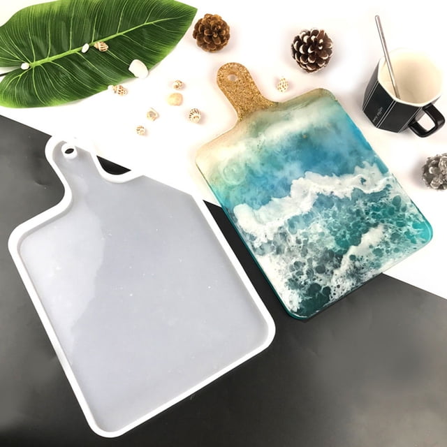 CTIRCHIU Durable White Silicone Jewelry Tray Mold for DIY Epoxy Casting with Easy Demolding Feature