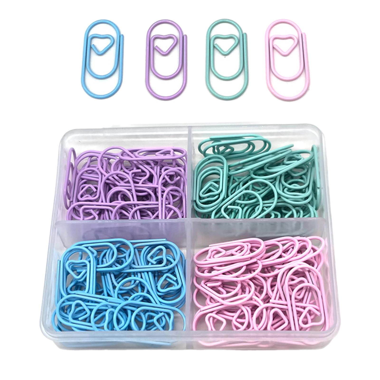 MAGIDEAL 5x120x Paper Clips Small Scrapbook Crafts Document Home files Heart Decorative