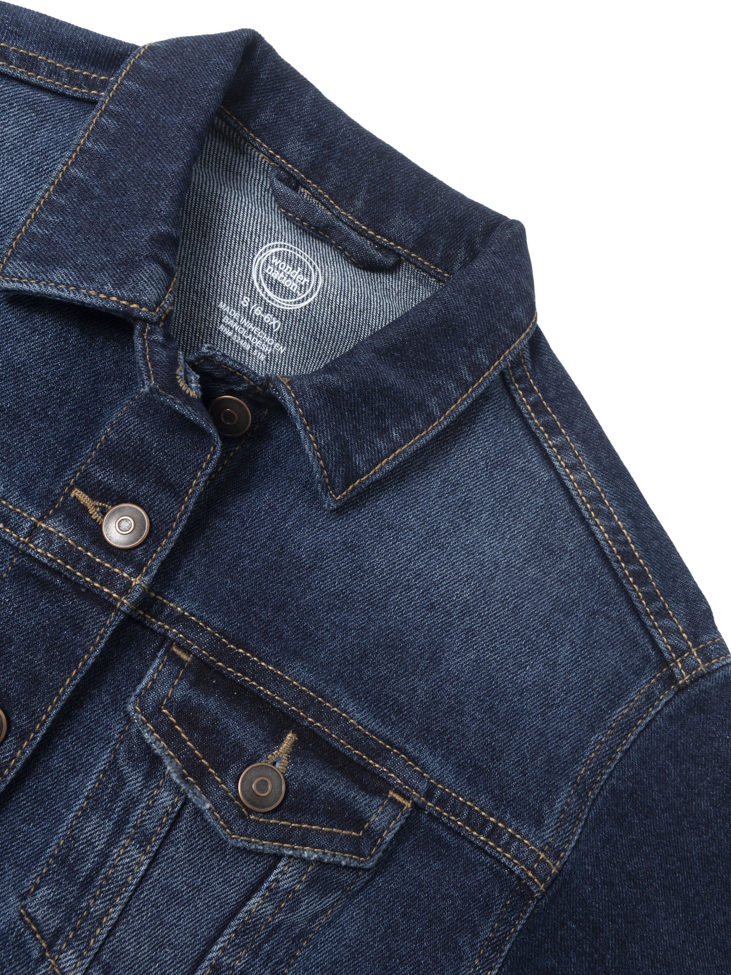 Wonder Nation Girls Denim Jacket, Sizes 4-18 & Plus