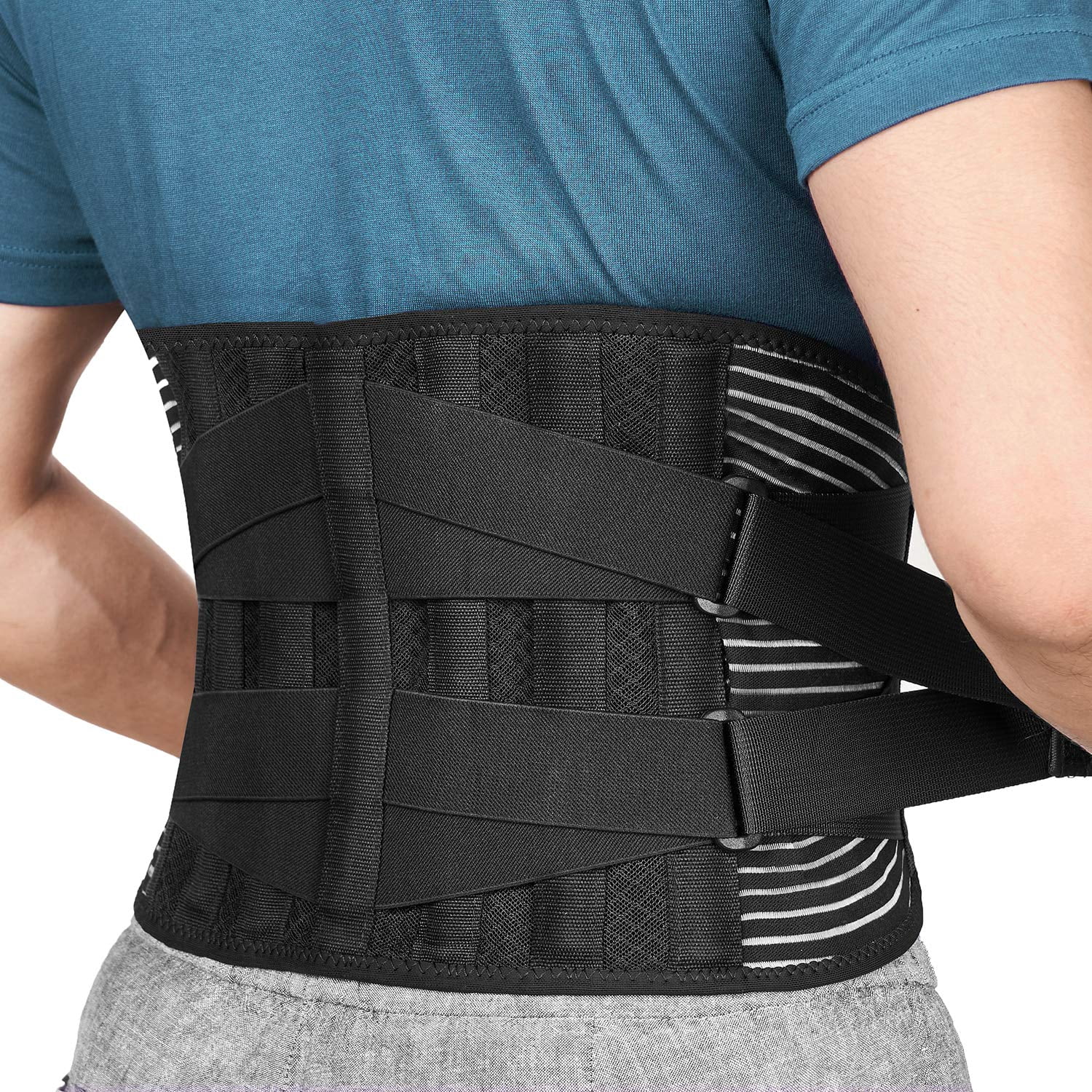 Back Support Belt Lumbar Lower Waist Belt Brace Sciatica Herniated Pain Relief 