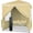 Khaki, variant on BoldGear10x10 Pop Up Canopy Tent with Sidewalls, Outdoor Gazebo Canopy Tent, Patio Event Tents Outdoor Event Shelter for Parties (Blue with Led Light)