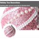 thumbnail image 2 of Christmas Tree Ornaments Glitter Decorative Balls with Pearl Trim for Holiday and Festive, 2 of 5