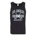 thumbnail image 2 of Wild Bobby City of Los Angeles Hockey Fantasy Fan Sports Men's Tank Top, Black, Small, 2 of 5