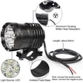 thumbnail image 3 of Faros LED auxiliares para motocicleta, faros delanteros adicionales para motocicleta, proyector de luz antiniebla de 12 V para camión, motocicleta, quad, scooter., 3 of 5