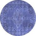 thumbnail image 1 of Ahgly Company Indoor Round Persian Blue Traditional Area Rugs, 4' Round, 1 of 4