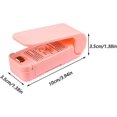 thumbnail image 3 of 2 Pcs Mini Handheld Sealer Portable Sealer for Bags Food Sealer Mini Bag Sealer Heat Sealer for Kitchen, Food Bags, Plastic Bags, Snack Bags (White+Pi, 3 of 5