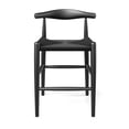 thumbnail image 3 of Pemberly Row Contemporary Papercord Counter Height Stool in Black, 3 of 4