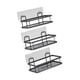 thumbnail image 5 of Estante organizador de ducha con ganchos, organizador de baño, soporte autoadhesivo para ducha, estantes de baño para cocina, dormitorio 3 niveles, 5 of 9