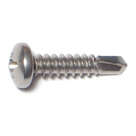 

#8-18 x 3/4 410 Stainless Steel Phillips Pan Head Self-Drilling Screws