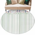 thumbnail image 2 of Spring Floral 8' Round Area Rug, Watercolor Flowers Green Lines Minimalist Washable Non-Slip Large Circle Rugs for Living Room Bedroom, Soft Low Pile Rug Carpet for Dining Room Kitchen Farmhouse, 2 of 9