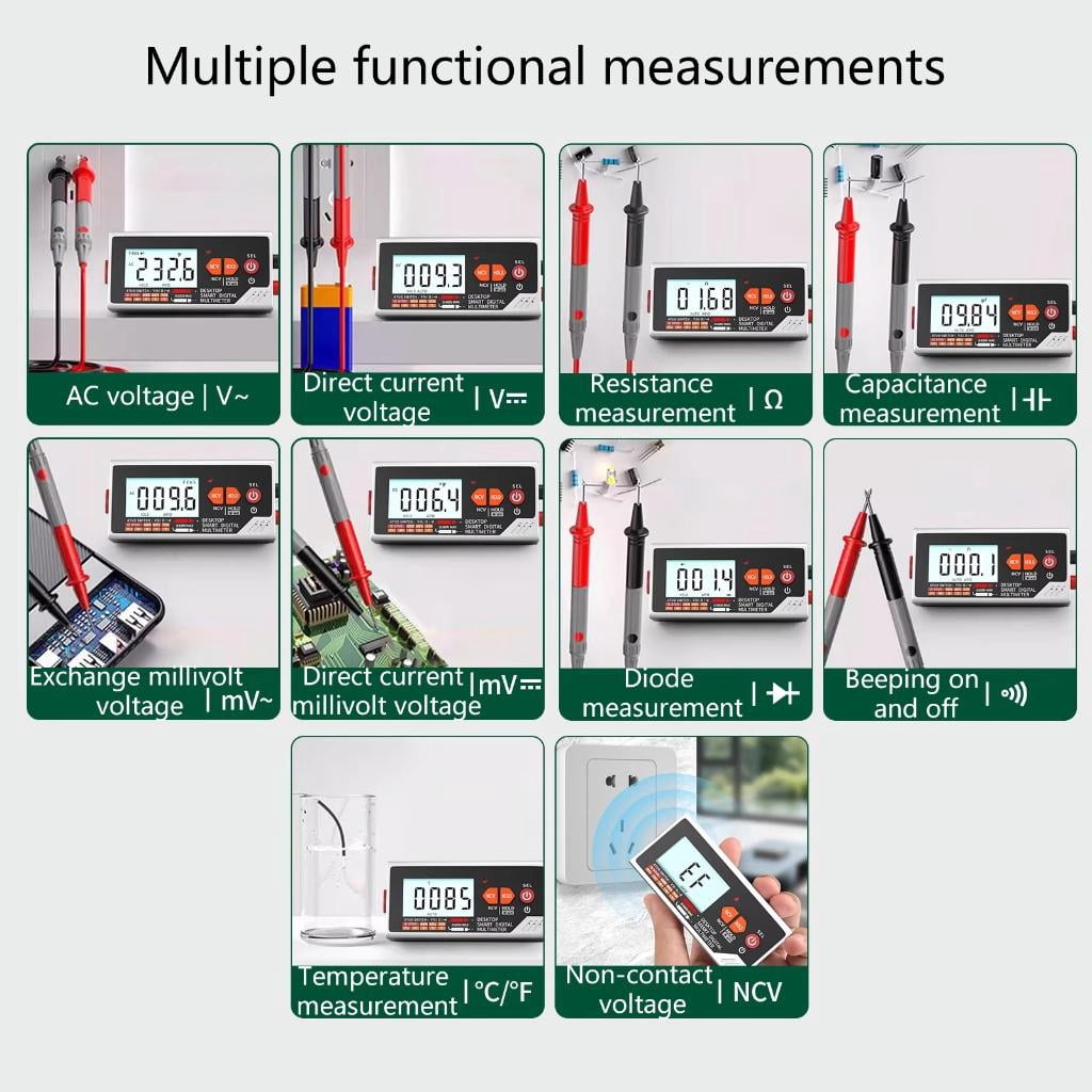 Advanced Handheld Digital Multimeter 5999 Counts Capacitance Resistance Tester Suitable For Wiring Specialists Home User